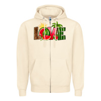 Sandshell love watermelon Zipper Hoodie - RanaPortraitStore