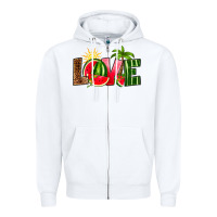 White love watermelon Zipper Hoodie - RanaPortraitStore
