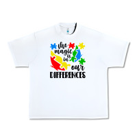 White the magic is in our differences Urban Heavy Tee - CowhideDigitalArt