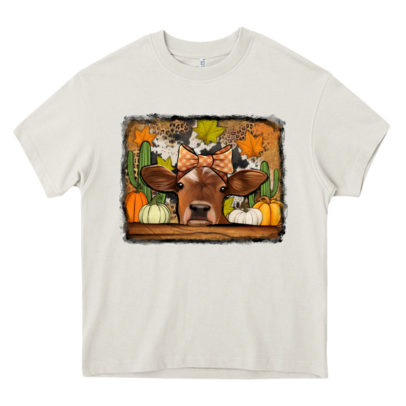 Fall Cow Heavy Core Tee by Jasminsmagicworld | Teevron