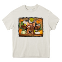 Cream fall cow Heavy Core Tee - Jasminsmagicworld