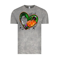 Cloud Rock halloween heart with pumpkin Vintage Tee - BundleAndBundleShop