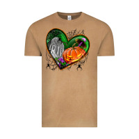 Vintage Camel halloween heart with pumpkin Vintage Tee - BundleAndBundleShop