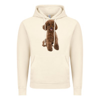 Vintage Artic Poodles Dog lllustrations Vintage Hoodie - LillyAllenDesigns