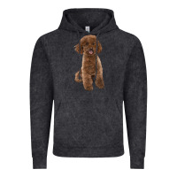 Vintage Black Poodles Dog lllustrations Vintage Hoodie - LillyAllenDesigns