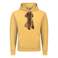 Vintage Mustard Poodles Dog lllustrations Vintage Hoodie - LillyAllenDesigns