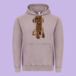 Poodles Dog Lllustrations Vintage Hoodie Designed By Lillyallendesigns
