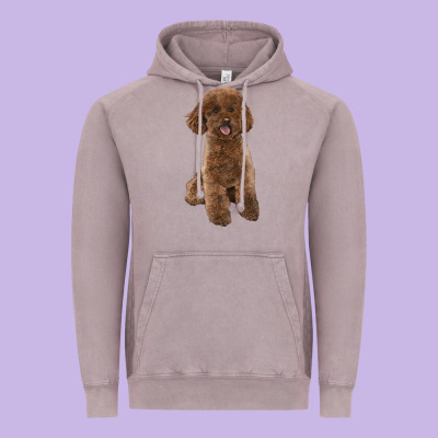 Poodles Dog Lllustrations Vintage Hoodie Designed By Lillyallendesigns