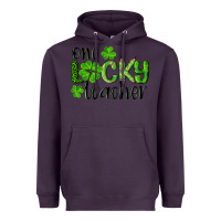 Plum st. patrick's day one lucky teacher Heavyweight Hoodie - RanaPortraitStore