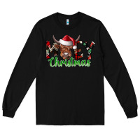 Black moey Christmas Long Sleeve Tee - CowhideDigitalArt