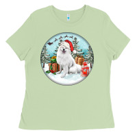 Matcha Christmas samoyed dog Ladies Tee - FaDigitalArtStudio