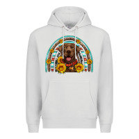 Dove Grey chocolate labrador rainbow Premium Hoodie - Artiststas