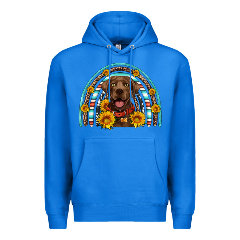Chocolate Labrador Rainbow Premium Hoodie by Artiststas | Teevron