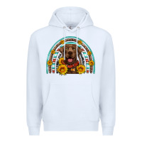 White chocolate labrador rainbow Premium Hoodie - Artiststas