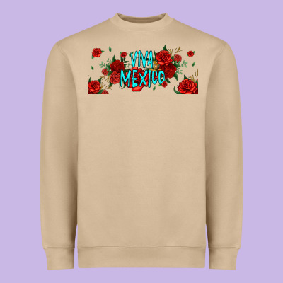 Viva Mexico Long Live Mexico Heavyweight Sweatshirt Designed By Jasminsmagicworld
