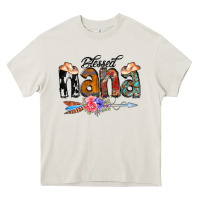 Cream Blessed Nana Heavy Core Tee - CowCowDesign