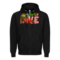 Black love strawberry Zipper Hoodie - RanaPortraitStore