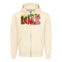 Sandshell love strawberry Zipper Hoodie - RanaPortraitStore