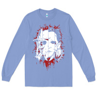 Colony Blue friends horror face mashup horror movies halloween Long Sleeve Tee - artisFamous