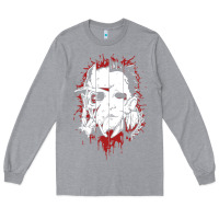 Heather Grey friends horror face mashup horror movies halloween Long Sleeve Tee - artisFamous