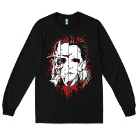 Black friends horror face mashup horror movies halloween Long Sleeve Tee - artisFamous