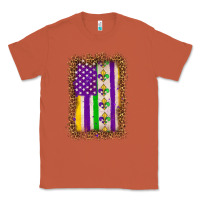 Copper mardi gras usa flag leopard Classic Tee - OliviaCreatesArt