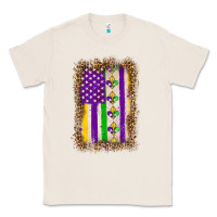 Natural mardi gras usa flag leopard Classic Tee - OliviaCreatesArt