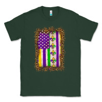 Sports Green mardi gras usa flag leopard Classic Tee - OliviaCreatesArt