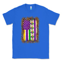 True Royal mardi gras usa flag leopard Classic Tee - OliviaCreatesArt