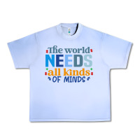 Grape Ice The world needs all kinds of minds Urban Heavy Tee - CowhideDigitalArt
