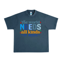 Midnight Navy The world needs all kinds of minds Urban Heavy Tee - CowhideDigitalArt