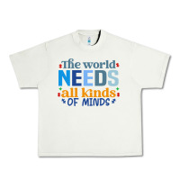 Pistachio The world needs all kinds of minds Urban Heavy Tee - CowhideDigitalArt
