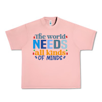 Salmon The world needs all kinds of minds Urban Heavy Tee - CowhideDigitalArt