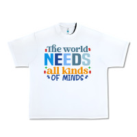 White The world needs all kinds of minds Urban Heavy Tee - CowhideDigitalArt