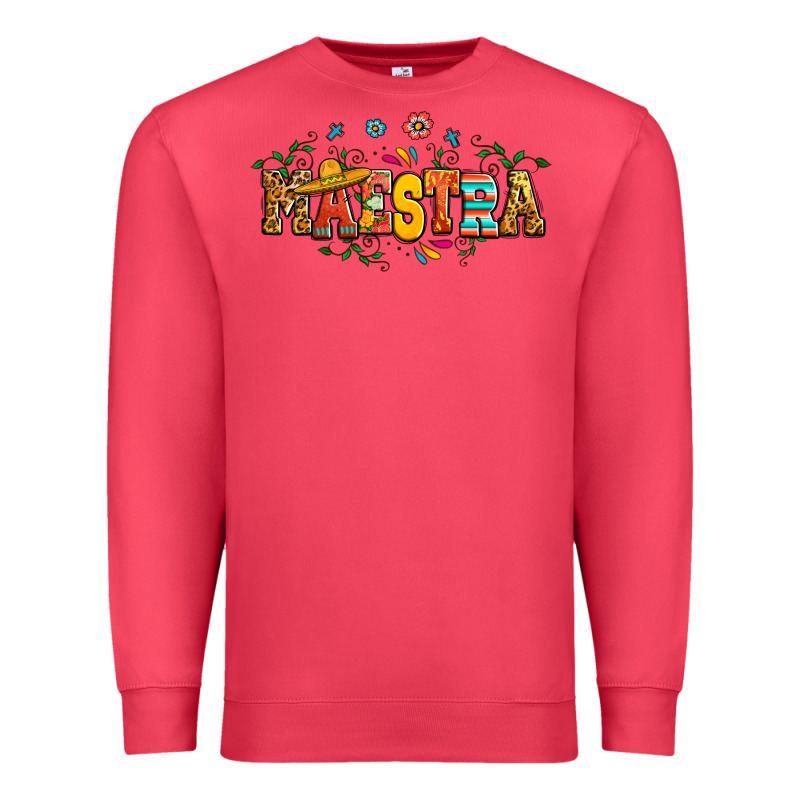 Spanish Maestra Teacher Premium Sweatshirt by RanaPortraitStore | Teevron