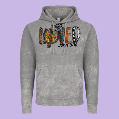 So Loved Jhon 3.16 Vintage Hoodie Designed By Sublimationcraftshop