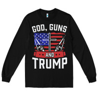 Black god guns and trump Long Sleeve Tee - artisFamous