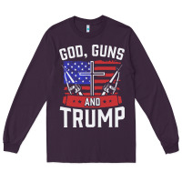 Plum god guns and trump Long Sleeve Tee - artisFamous