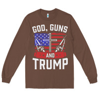 Chestnut god guns and trump Long Sleeve Tee - artisFamous