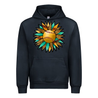 Navy Softball Sunflower Urban Hoodie - Jasminsmagicworld