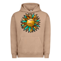 Pigment Burro Softball Sunflower Urban Hoodie - Jasminsmagicworld