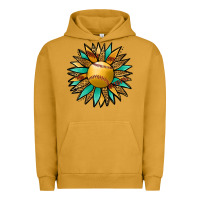 Pigment Peanut Butter Softball Sunflower Urban Hoodie - Jasminsmagicworld