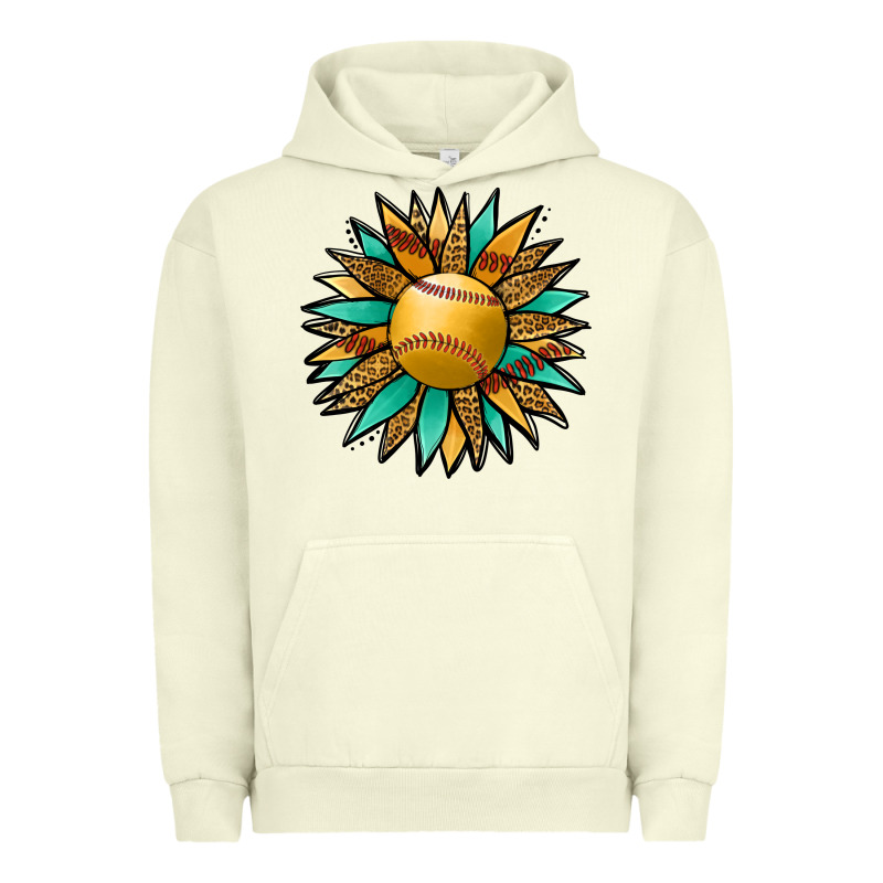 Softball Sunflower Urban Hoodie by Jasminsmagicworld | Teevron
