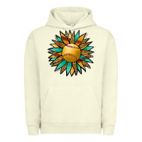 Pigment Pistachio Softball Sunflower Urban Hoodie - Jasminsmagicworld