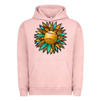 Pigment Salmon Softball Sunflower Urban Hoodie - Jasminsmagicworld