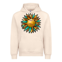 Sandshell Softball Sunflower Urban Hoodie - Jasminsmagicworld