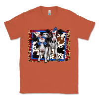 Copper 4th of July Cows Holstein Cows Classic Tee - Jasminsmagicworld