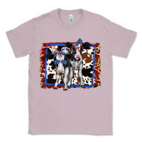Lilac 4th of July Cows Holstein Cows Classic Tee - Jasminsmagicworld