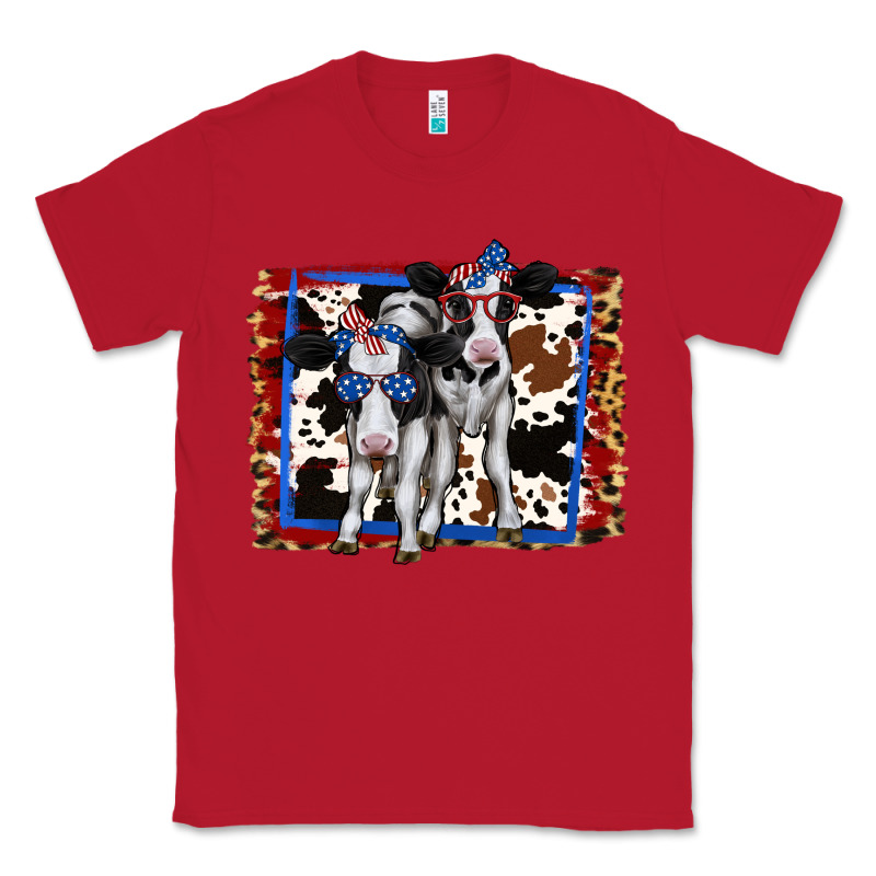 4th Of July Cows Holstein Cows Classic Tee by Jasminsmagicworld | Teevron