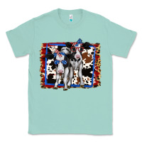 Seafoam 4th of July Cows Holstein Cows Classic Tee - Jasminsmagicworld